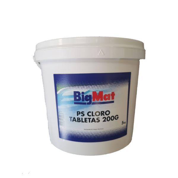 CLORO TABLETAS 200GR BIGMAT 5KG (1 UD)